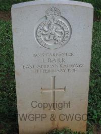 Dar Es Salaam War Cemetery - Barr, J